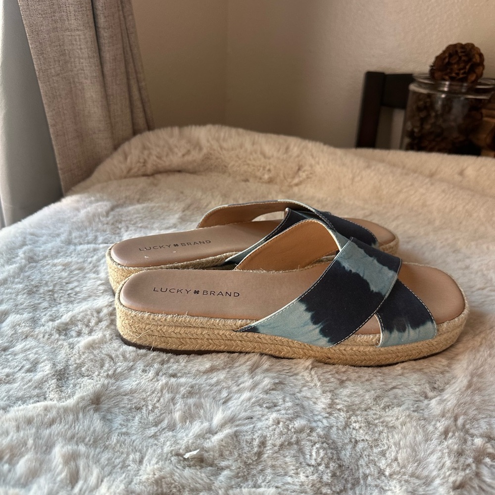 Lucky Brand Tie-Dye Espadrille Sandals - Picture 6 of 12